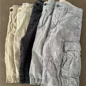 Lot of 5 boys cargo shorts size 12
